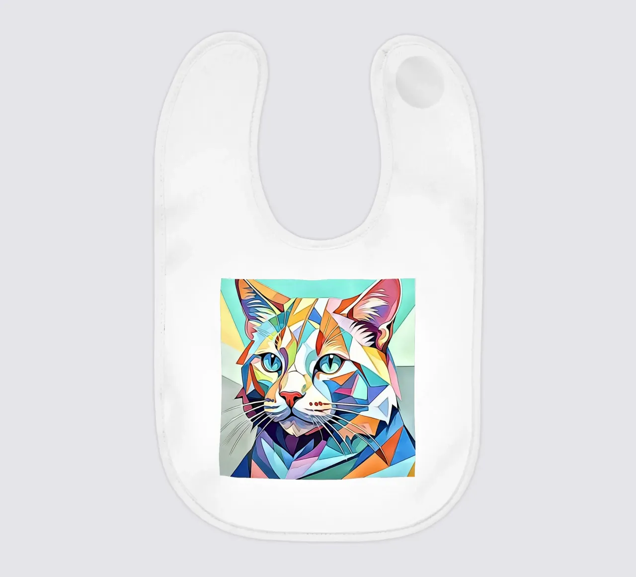 Gatto in pastello #3 bavaglino da ZAMART