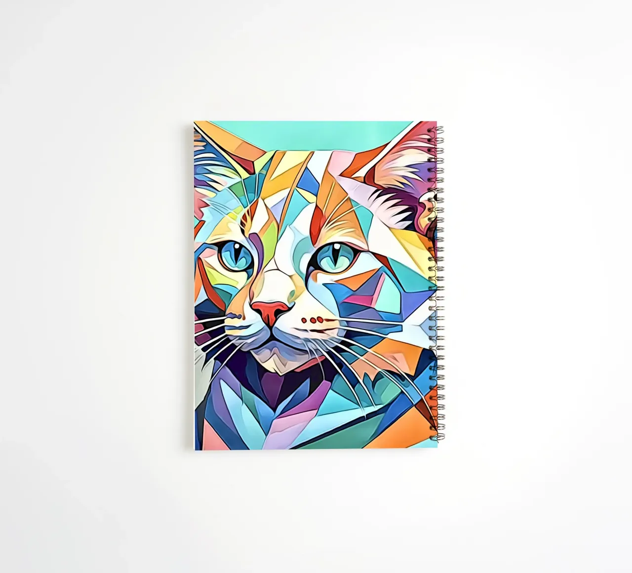 Cat in pastel #3 spiral notebook by ZAMART