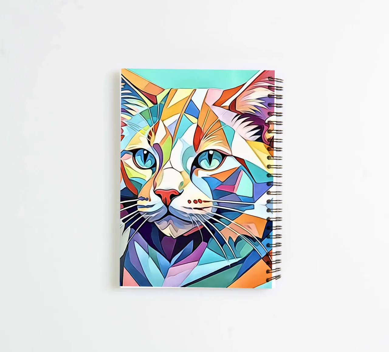 Cat in pastel #3 spiral notebook by ZAMART