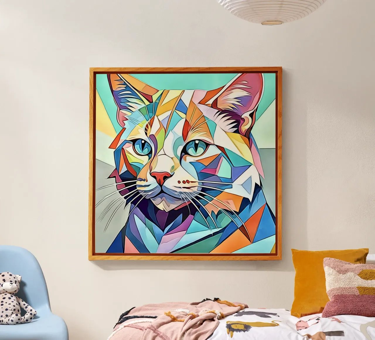 Gatto in pastello #3 plexiglass da ZAMART