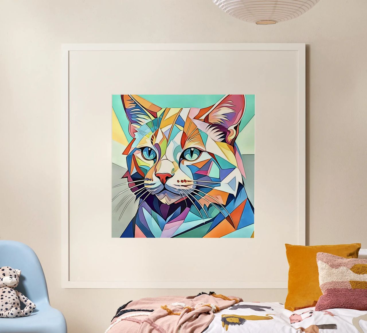Katze in Pastell #3 Poster von ZAMART