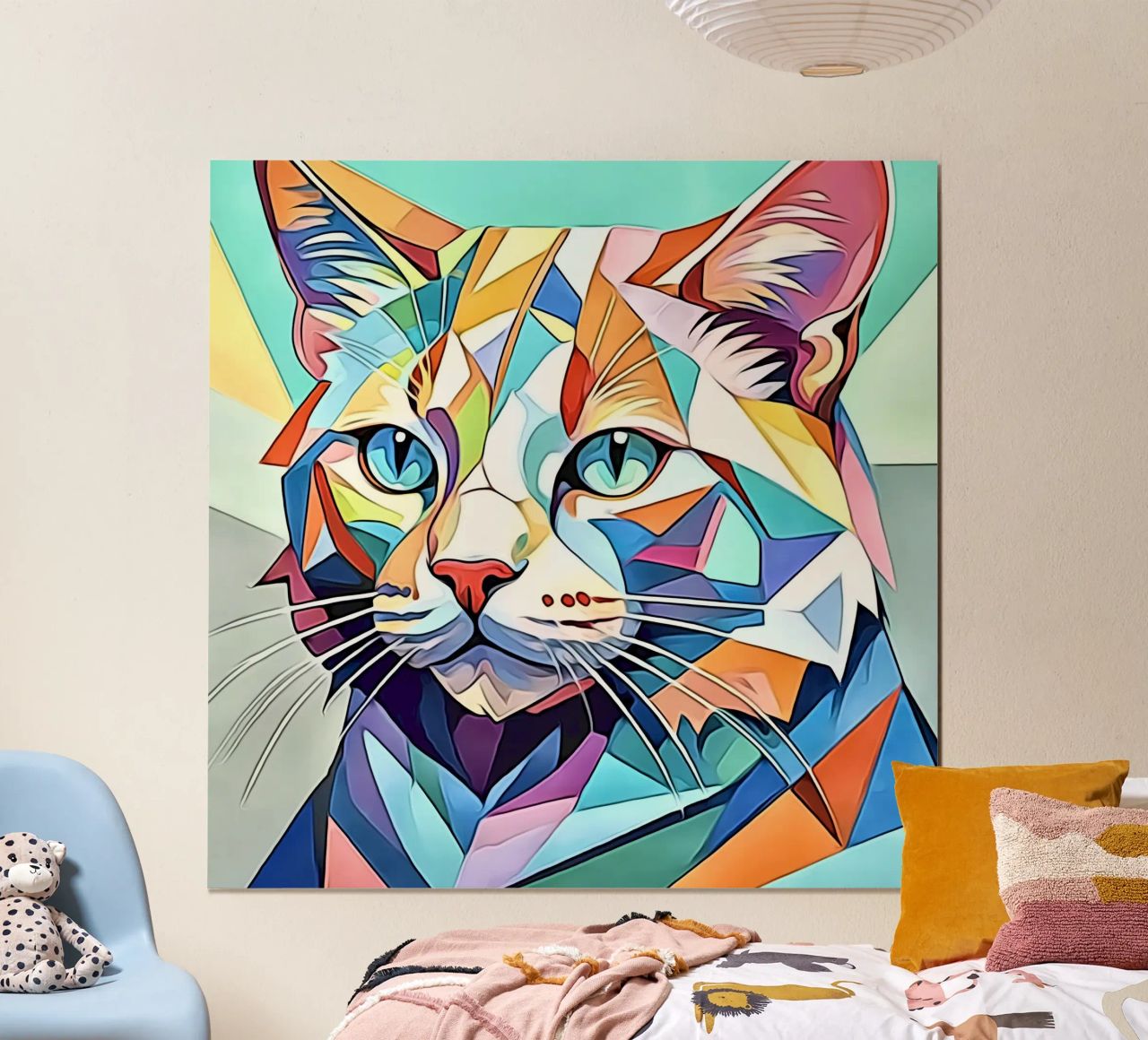 Katze in Pastell #3 Poster von ZAMART