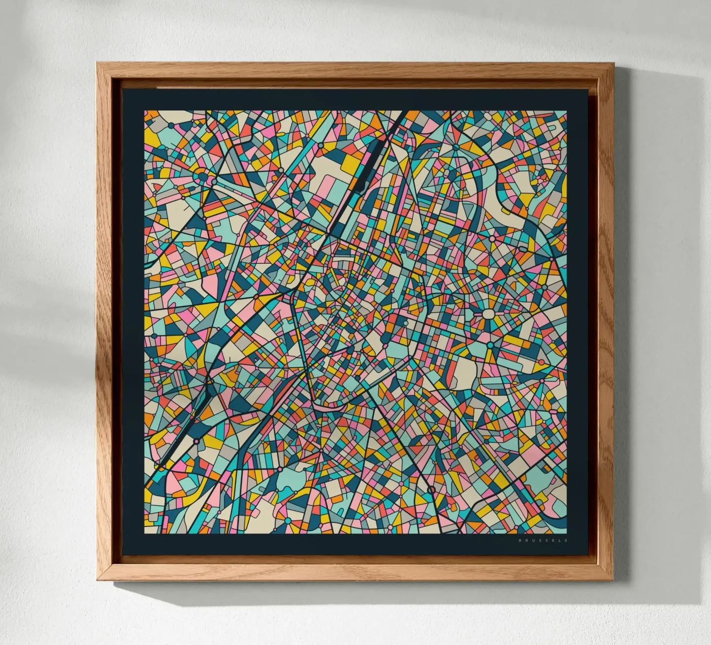 BRUSSELS MAP pannello forex da Jazzberry Blue