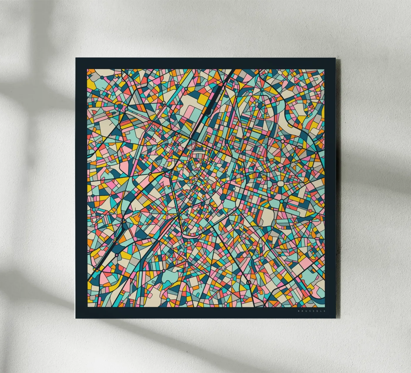 BRUSSELS MAP pannello forex da Jazzberry Blue