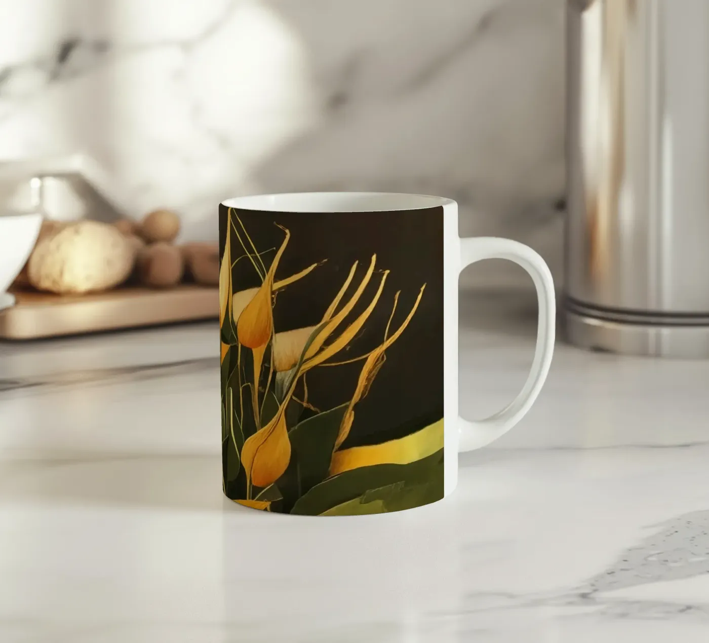 Sunflower_1 ceramic mug by Impressionismus by LK