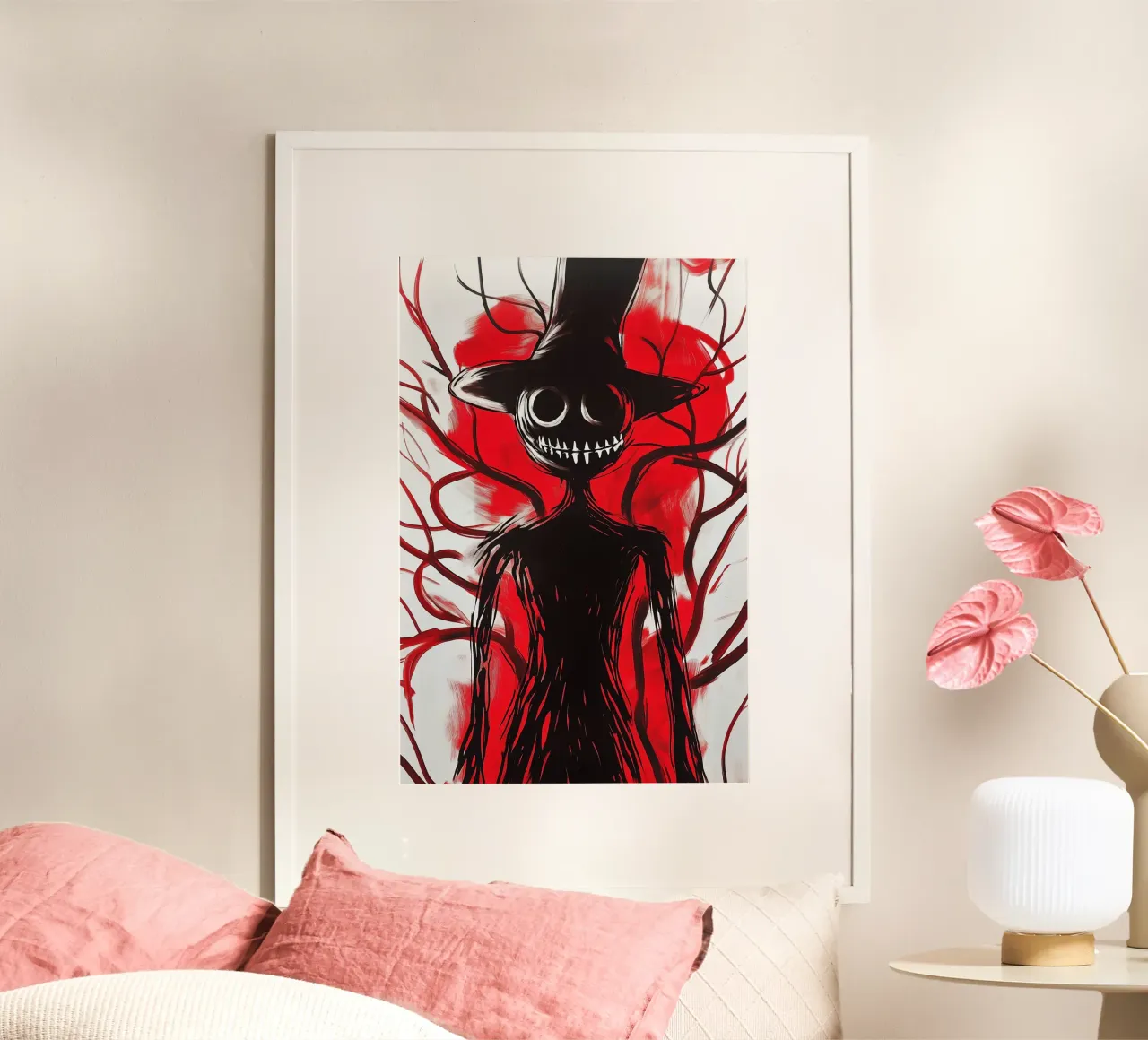 The laughing shadow in the red forest hahnemühle by melipo-art