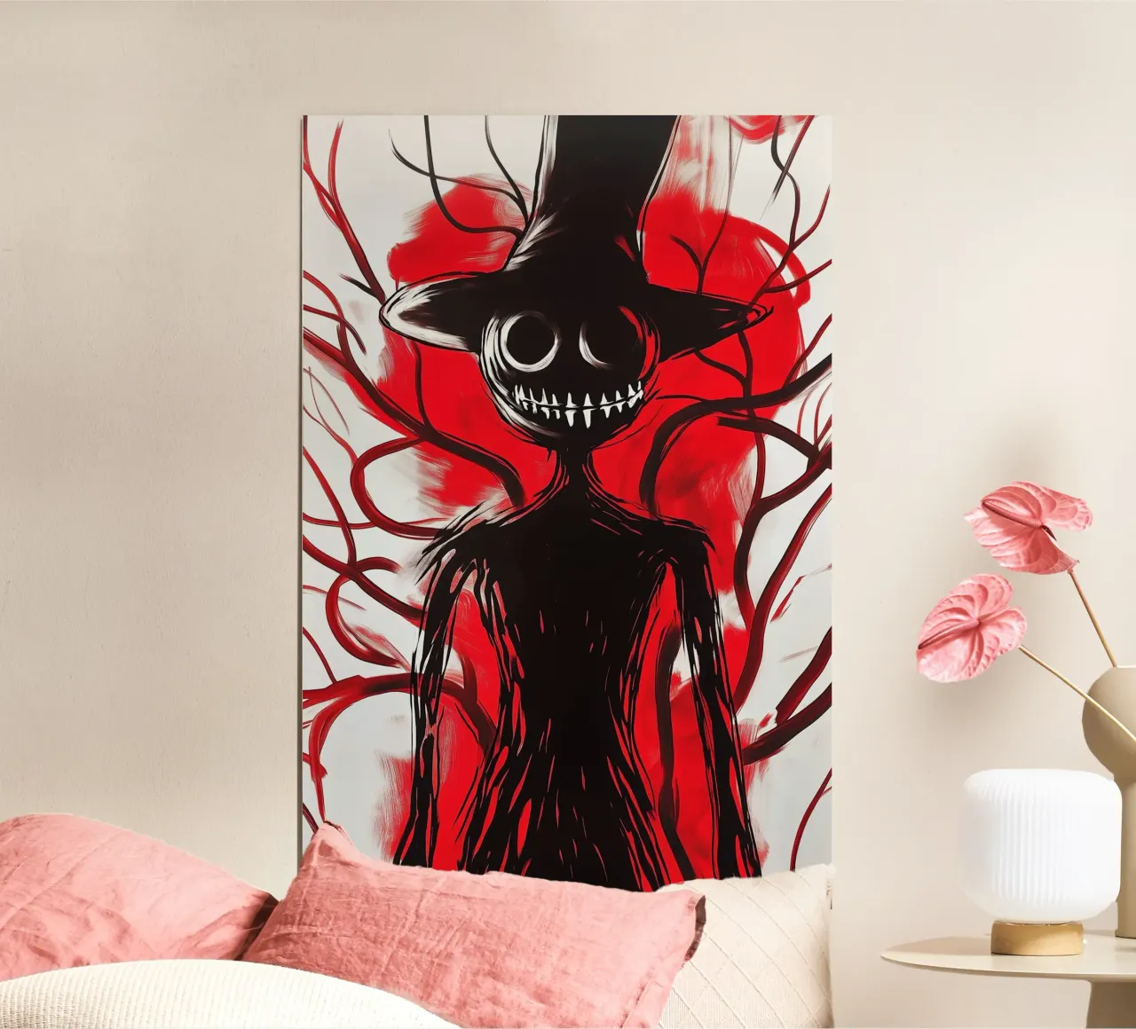 The laughing shadow in the red forest hahnemühle by melipo-art