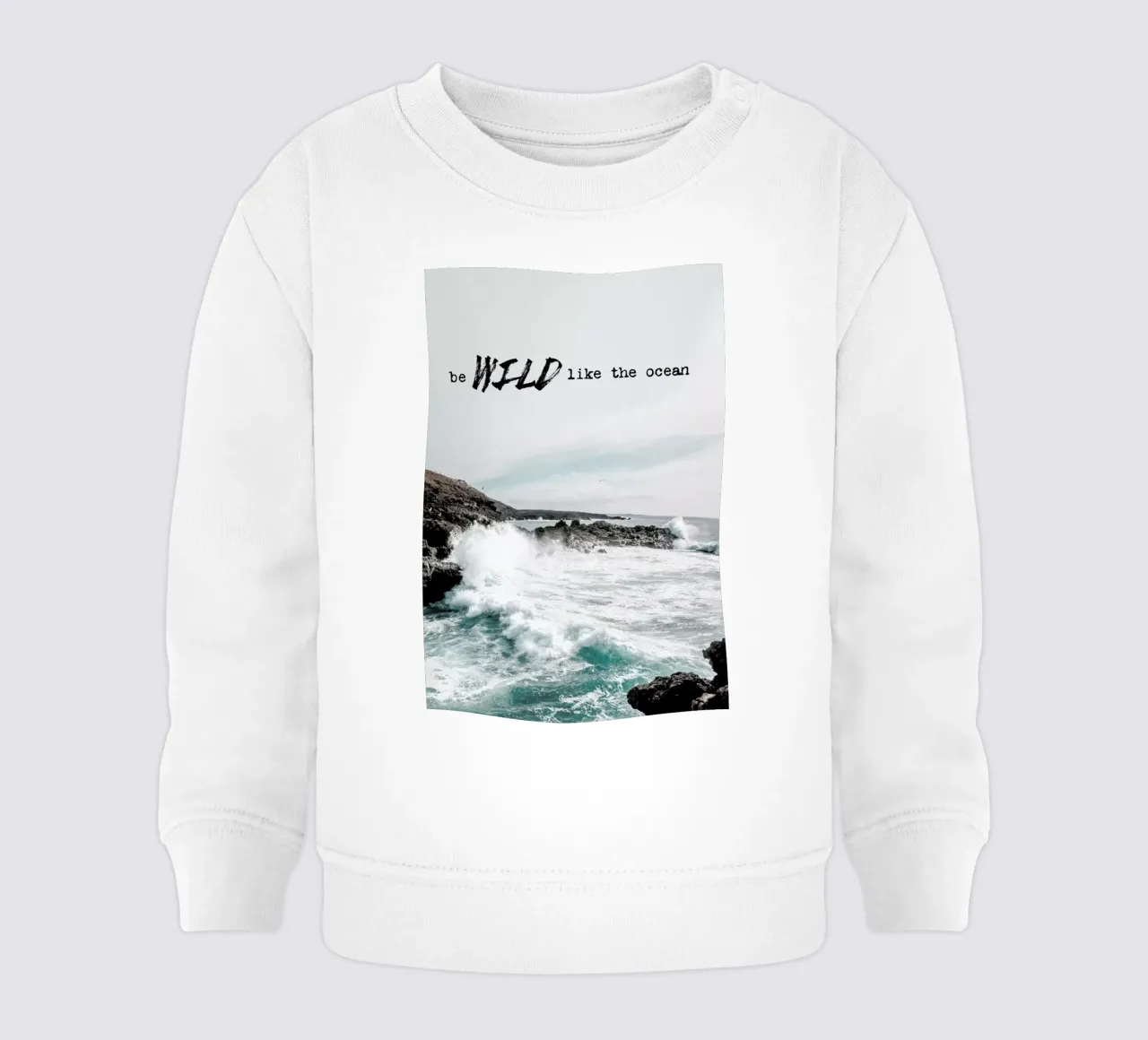 Wild like the ocean felpa neonato da Amy & Kurt
