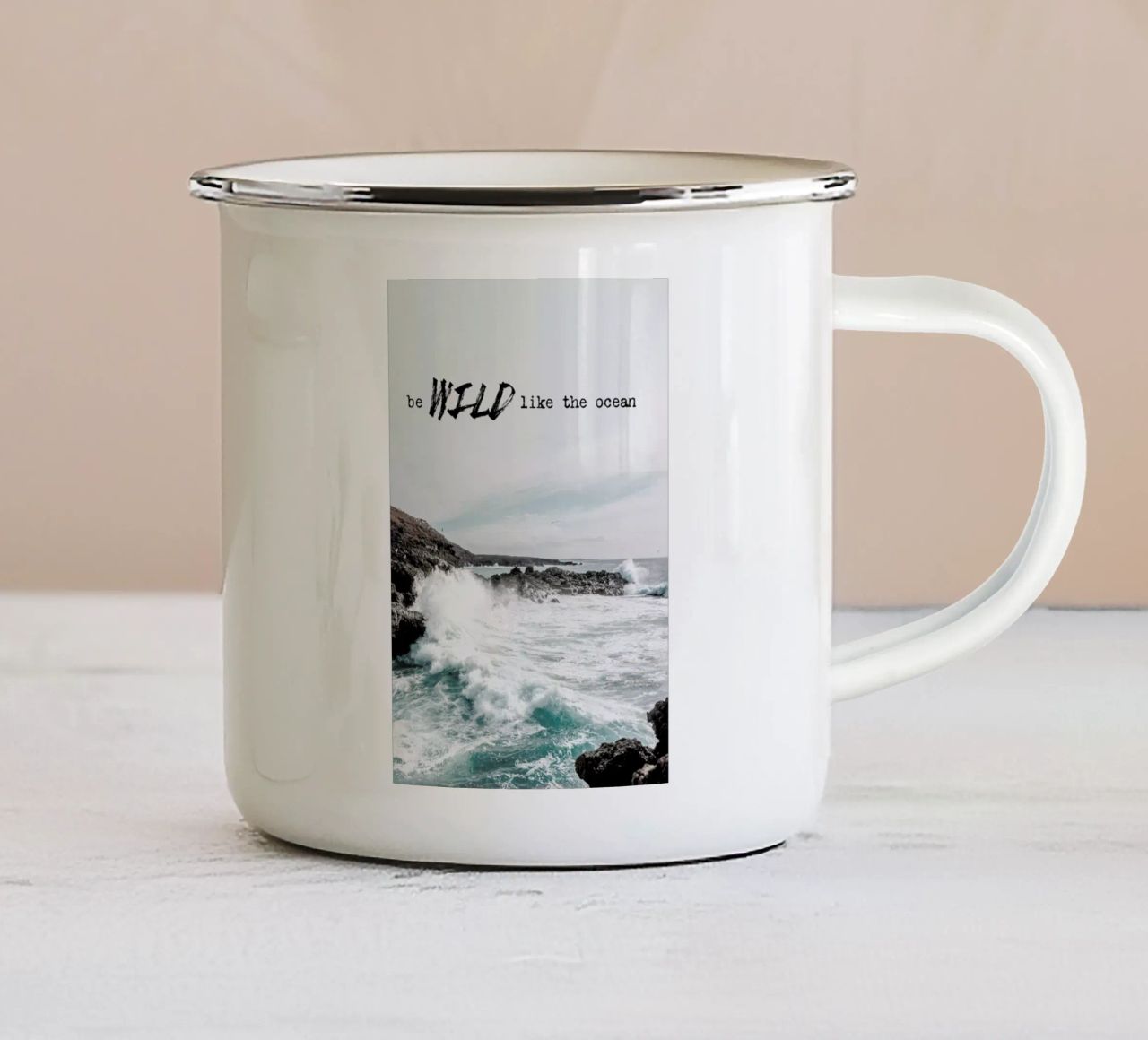 Wild like the ocean tazza in smalto da Amy & Kurt