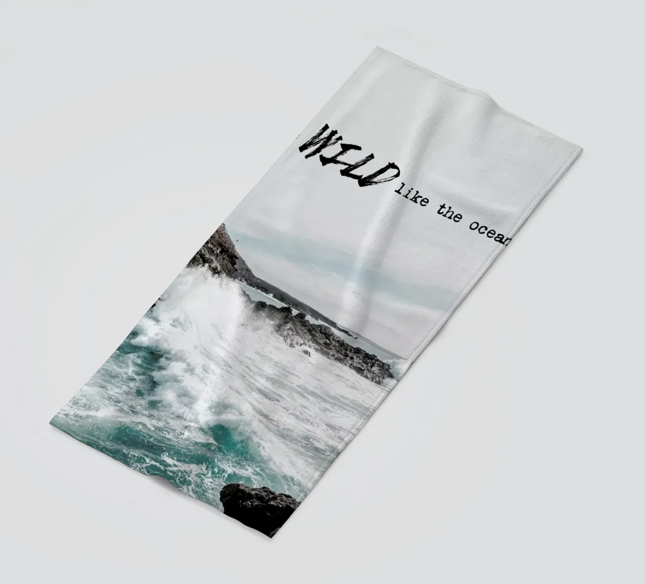 Wild like the ocean beach towel by Amy & Kurt