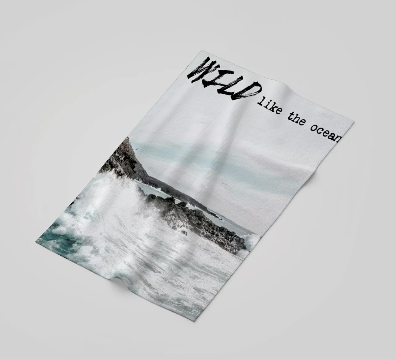 Wild like the ocean beach towel by Amy & Kurt