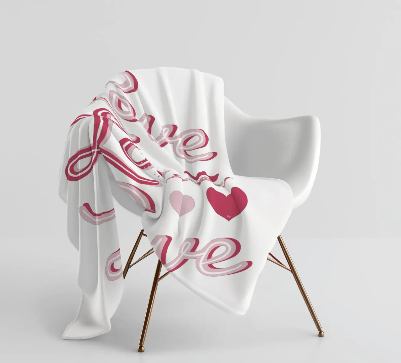Amore Amore Amore coperta in pile da Martina