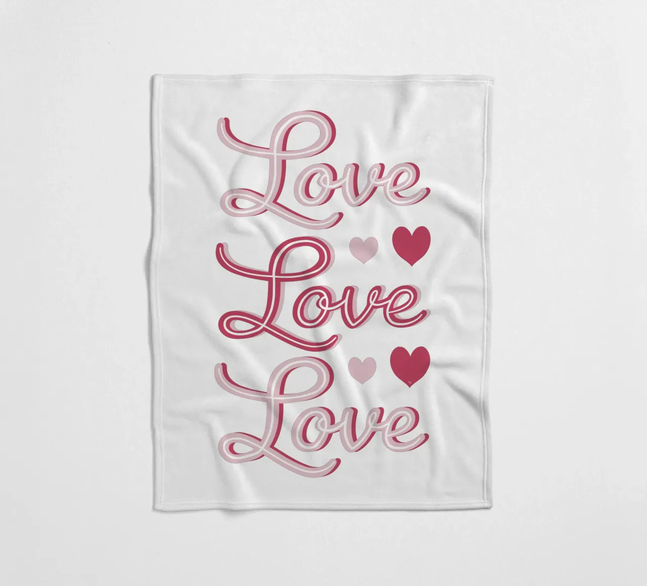 Amore Amore Amore coperta in pile da Martina