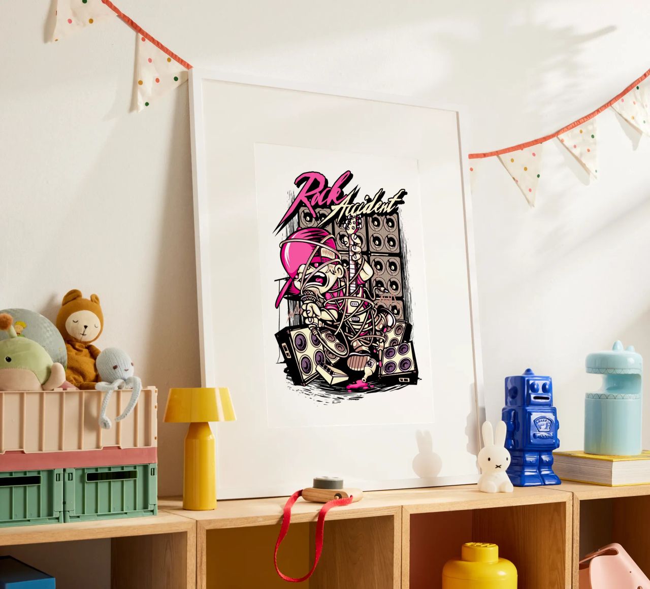 Rock-Unfall Illustration Trending Now Poster von Urban Life