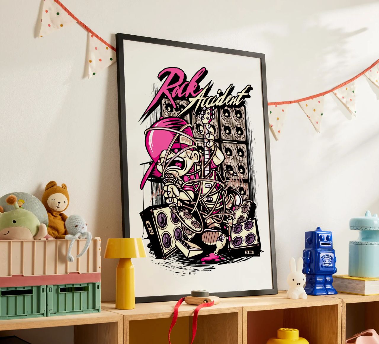 Rock-Unfall Illustration Trending Now Poster von Urban Life