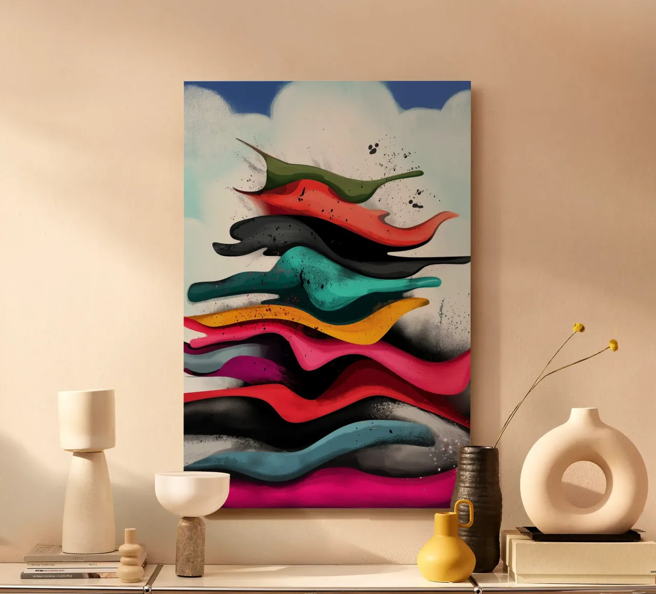 Flusso di colore in altezza alluminio dibond da melipo-art