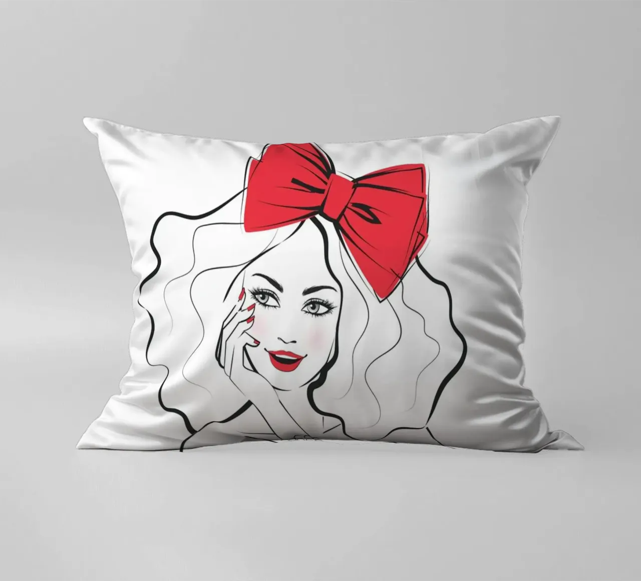 Ragazza dal cuore grande amore cuscino da Martina