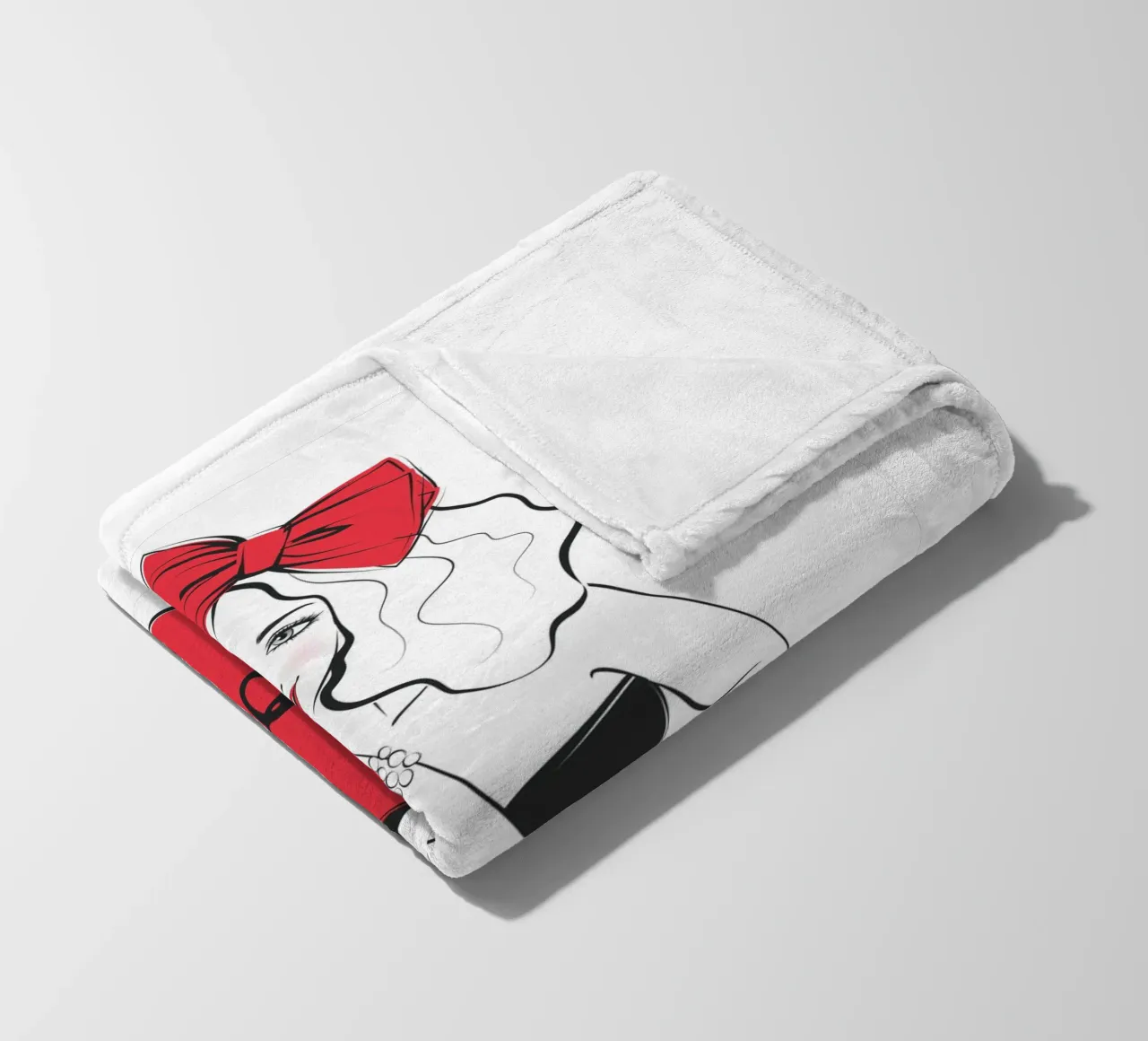 Ragazza dal cuore grande amore coperta in pile da Martina