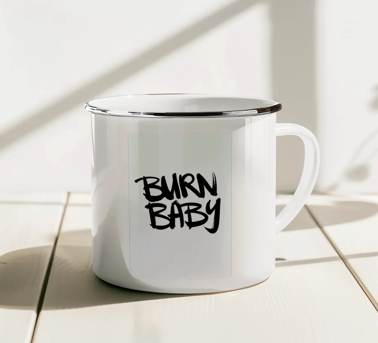 Burn Baby tazza in smalto da Dead Language