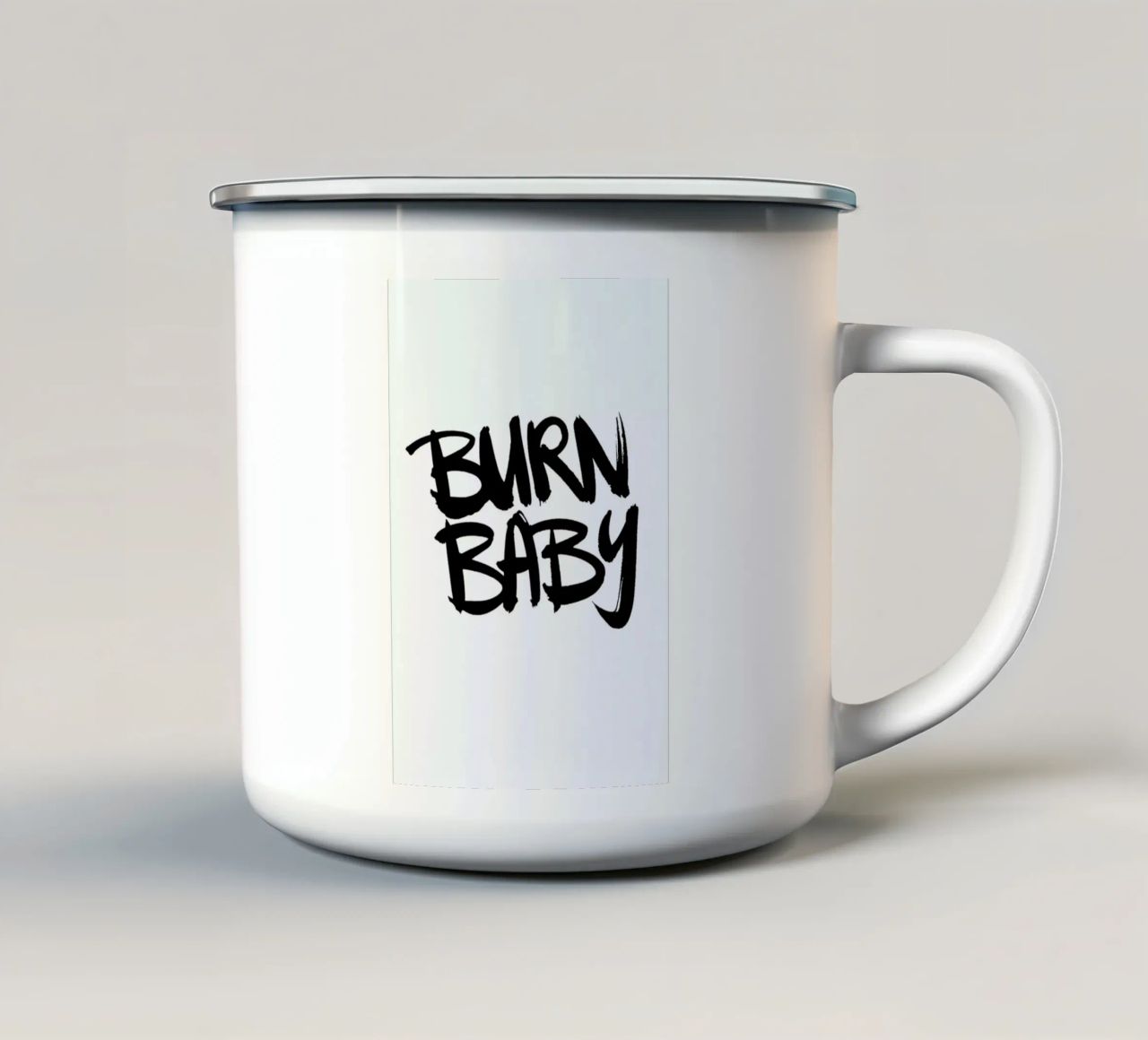 Burn Baby tazza in smalto da Dead Language