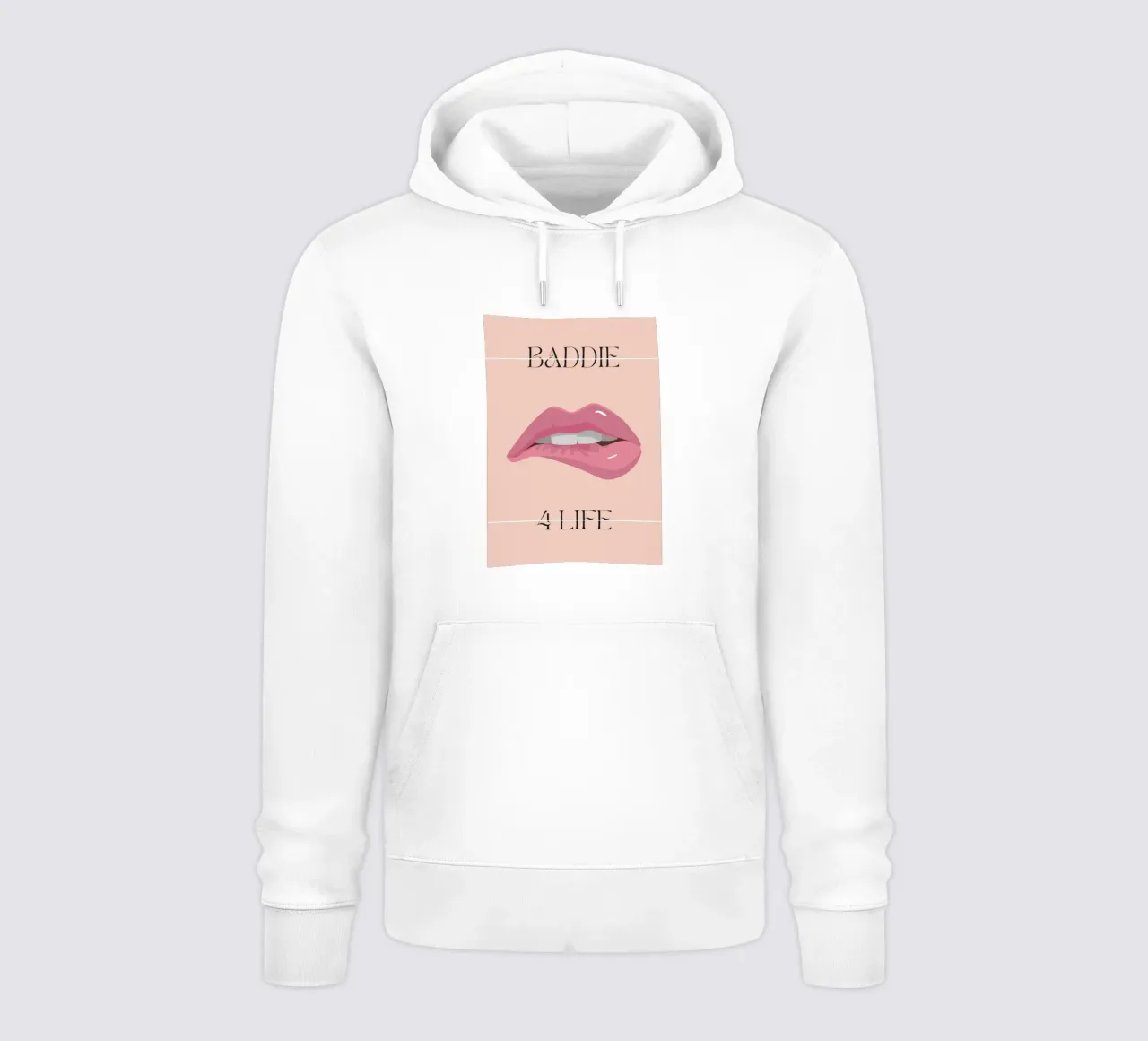 Baddie for Life | Digital Art | Print | Fun felpa con cappuccio da PrintCessStudio
