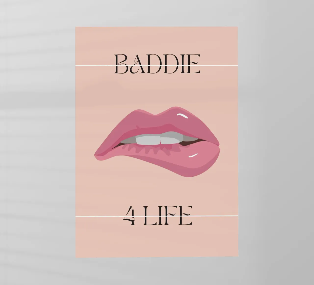 Baddie for Life | Digital Art | Print | Fun pellicola backlit da PrintCessStudio