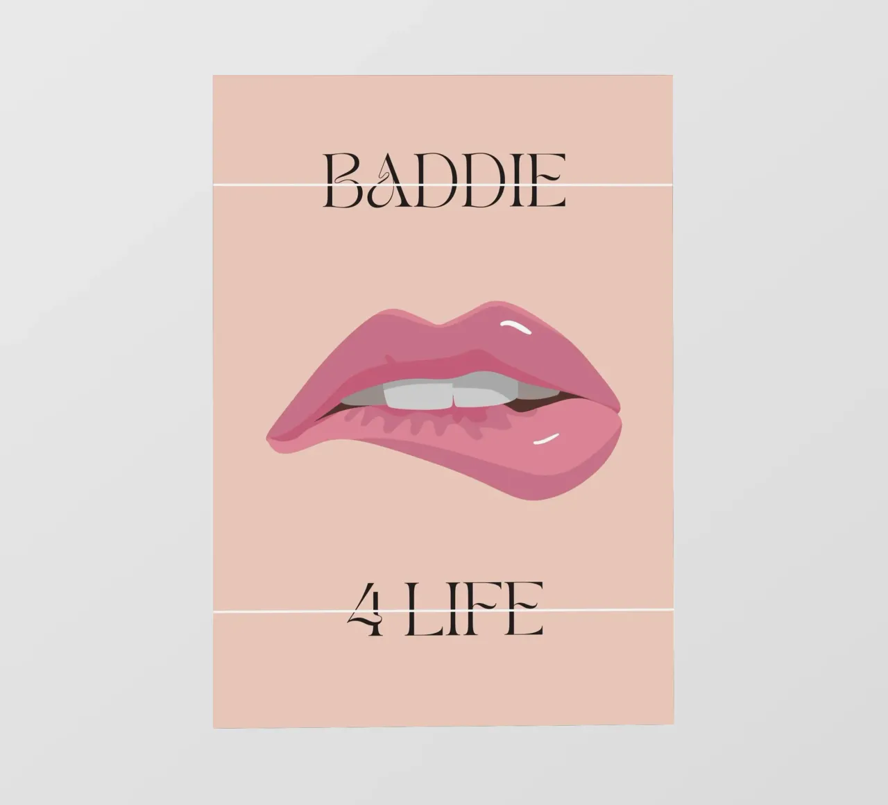 Baddie for Life | Digital Art | Print | Fun pellicola backlit da PrintCessStudio