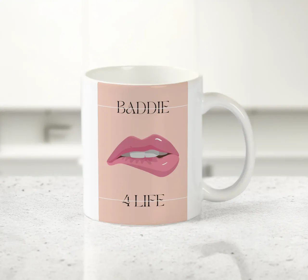 Baddie for Life | Digital Art | Print | Fun tazza in ceramica da PrintCessStudio
