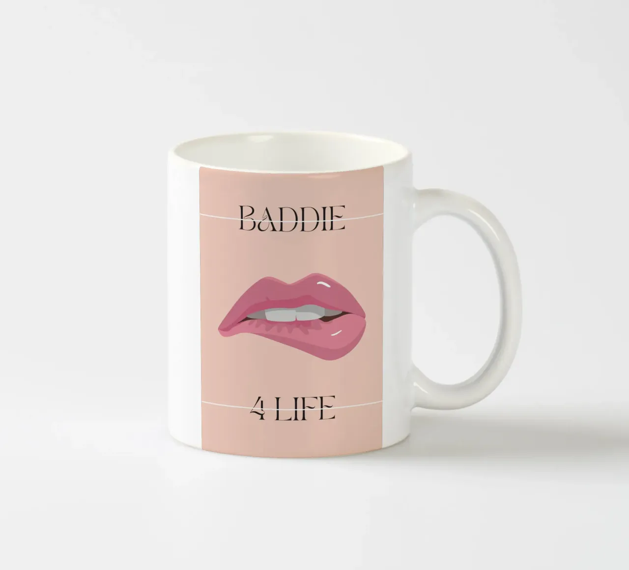Baddie for Life | Digital Art | Print | Fun tazza in ceramica da PrintCessStudio