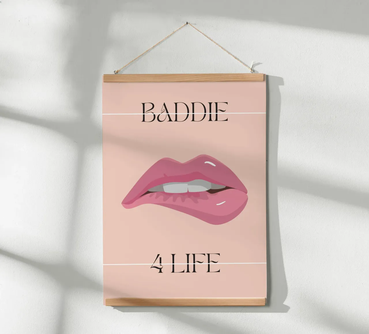 Baddie for Life | Digital Art | Print | Fun poster con telaio in alluminio da PrintCessStudio