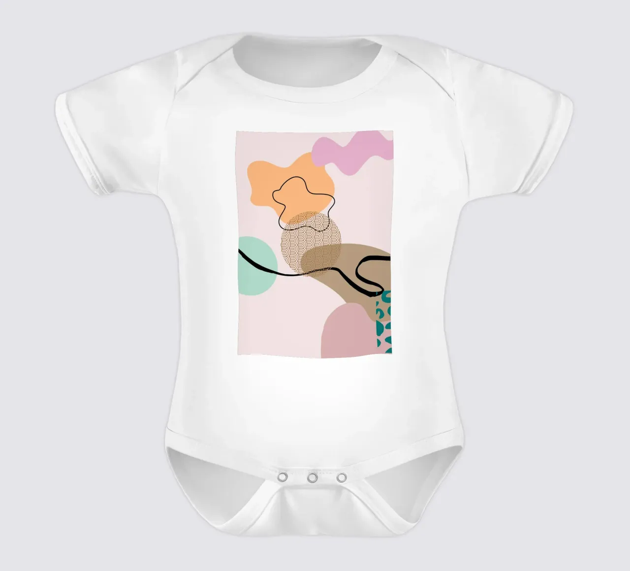Feel-Line-Color body neonato maniche corte da AESTHETIC VIBES by Isabel