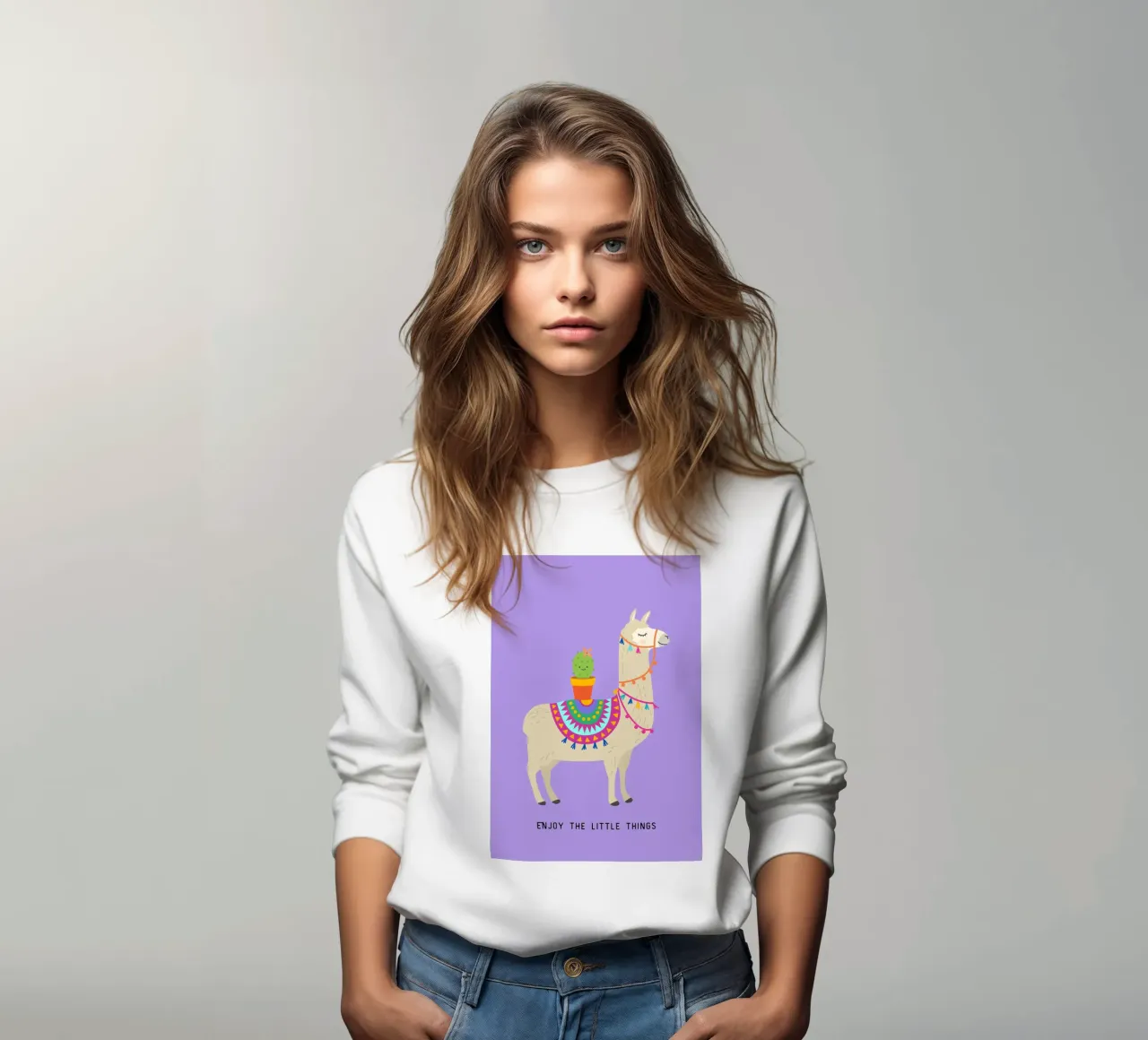 Enjoy-the-little-Kaktus felpa da AESTHETIC VIBES by Isabel