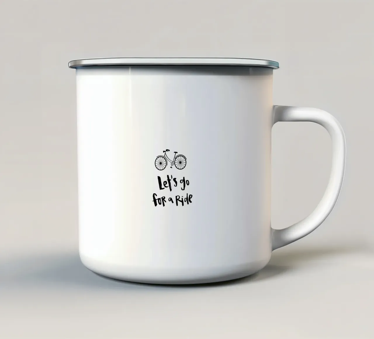 Ride tazza in smalto da Brushmeetspaper