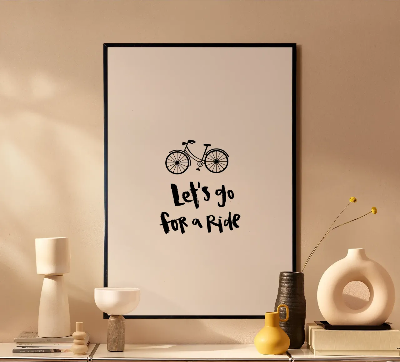 Ride poster con telaio in plastica da Brushmeetspaper