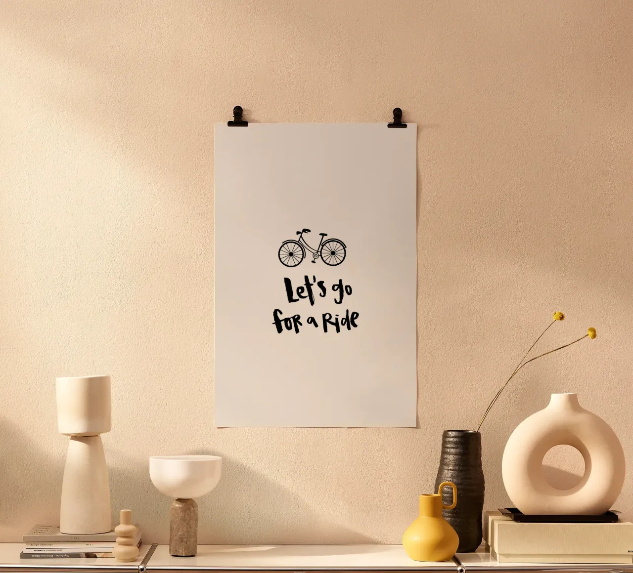 Ride poster con telaio in plastica da Brushmeetspaper