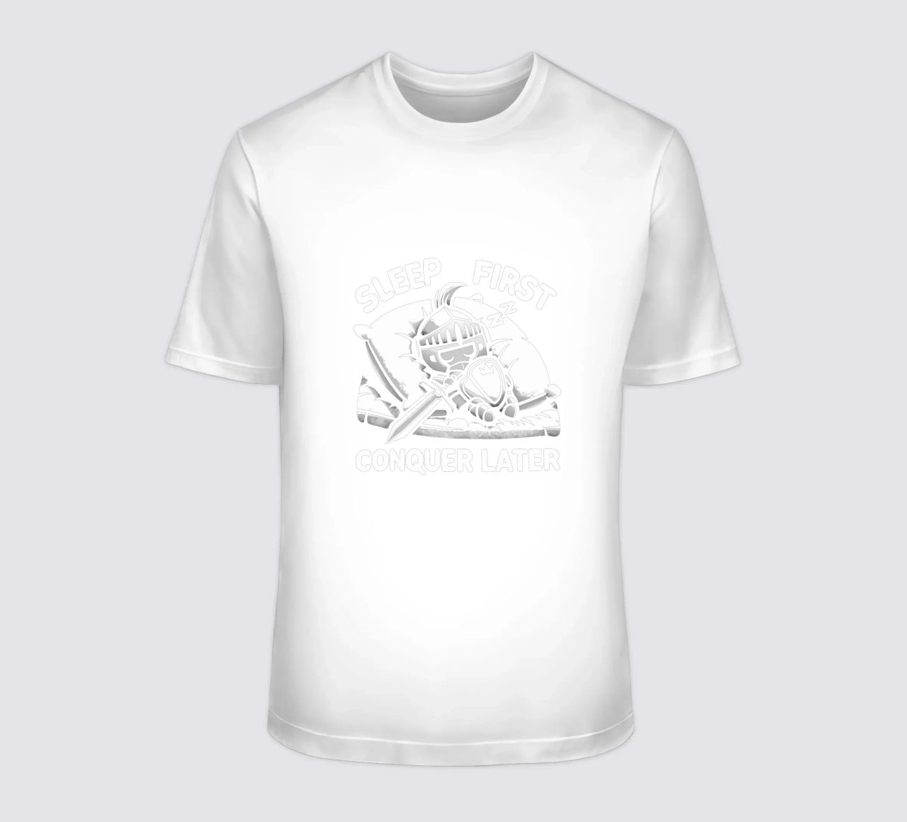 SLEEP FIRST, CONQUER LATER t-shirt da edsonramosart