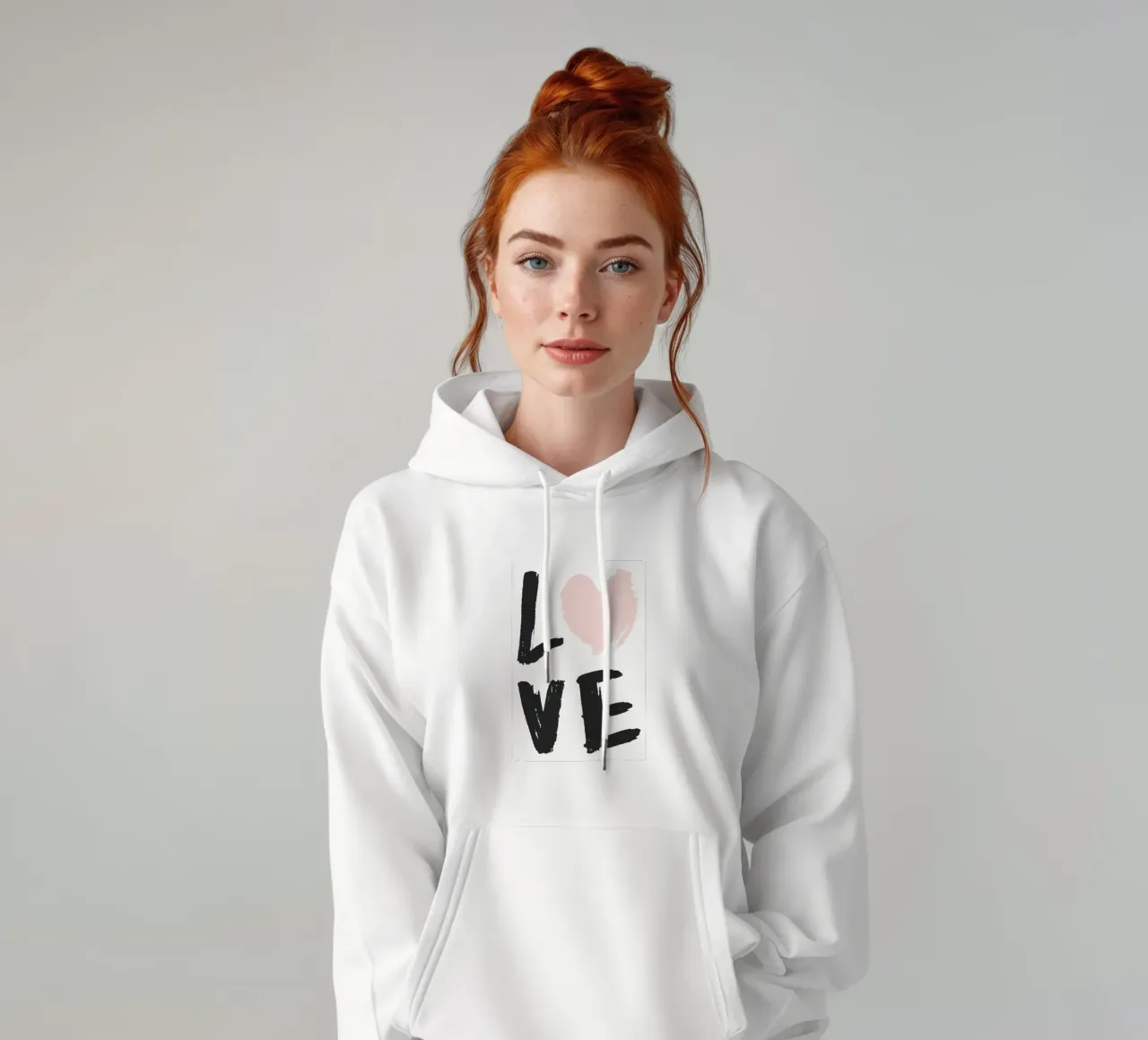 Große Liebe Zitat Hoodie von Martina
