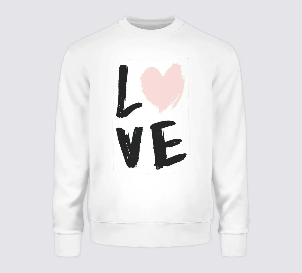 Große Liebe Zitat Sweatshirt von Martina