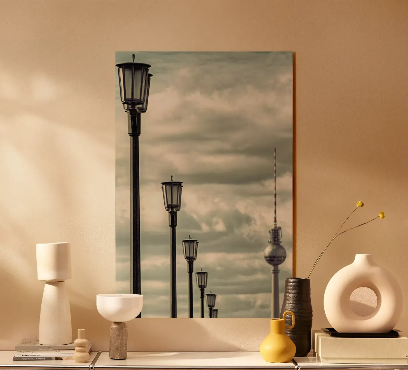 Laternen acryl van Michael Belhadi