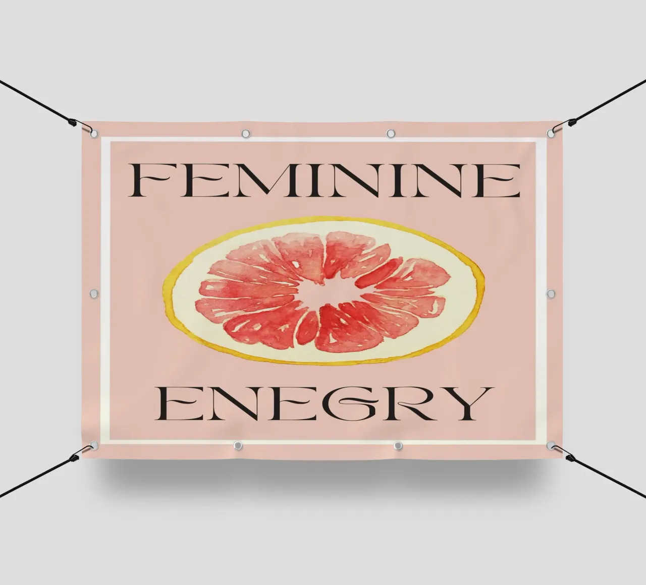 Feminine Energy | Empowering Art | Citrus Vibes telo in pvc da PrintCessStudio