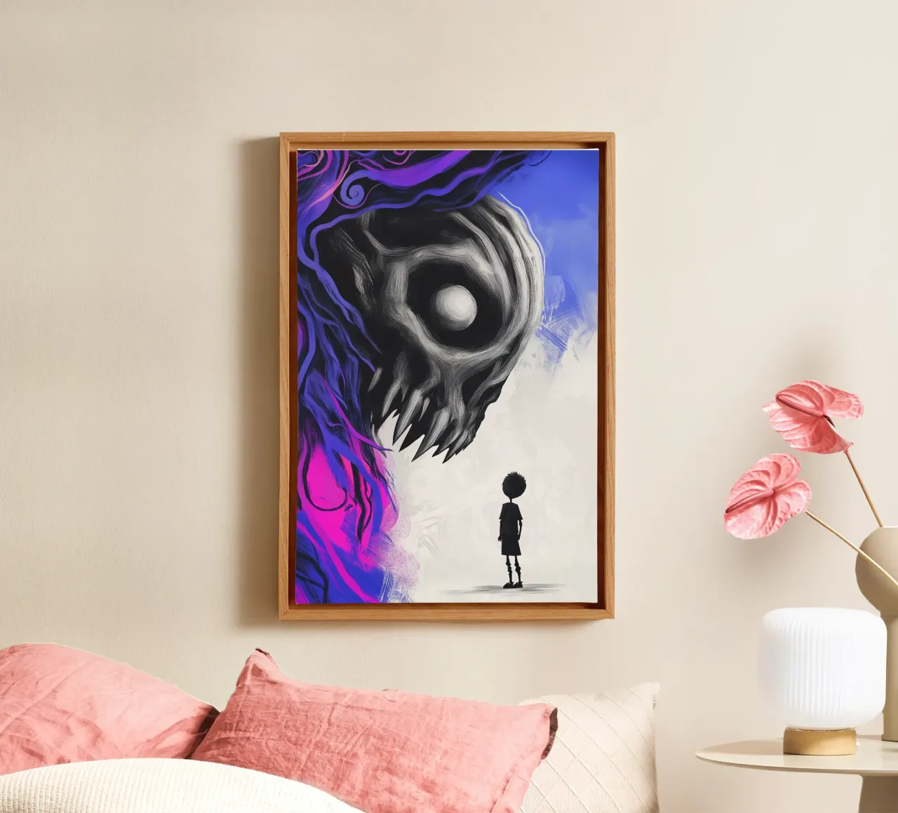 Looking into the abyss canvas by melipo-art