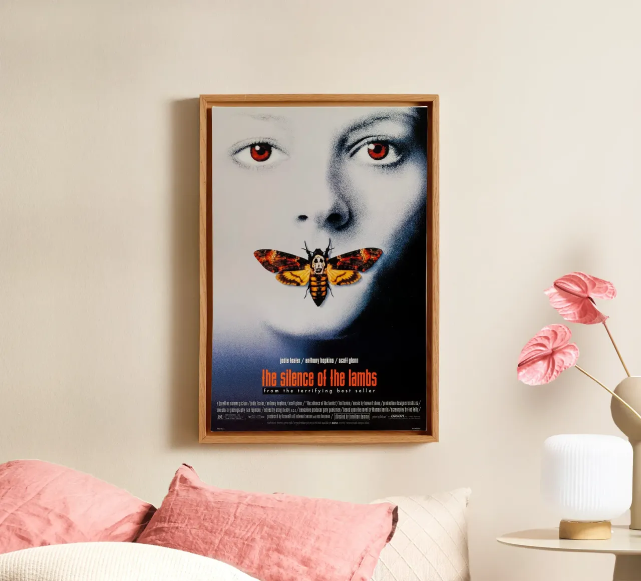 The Silence of the Lambs tela con Cornice a cassetta da Attaboy Dsgn