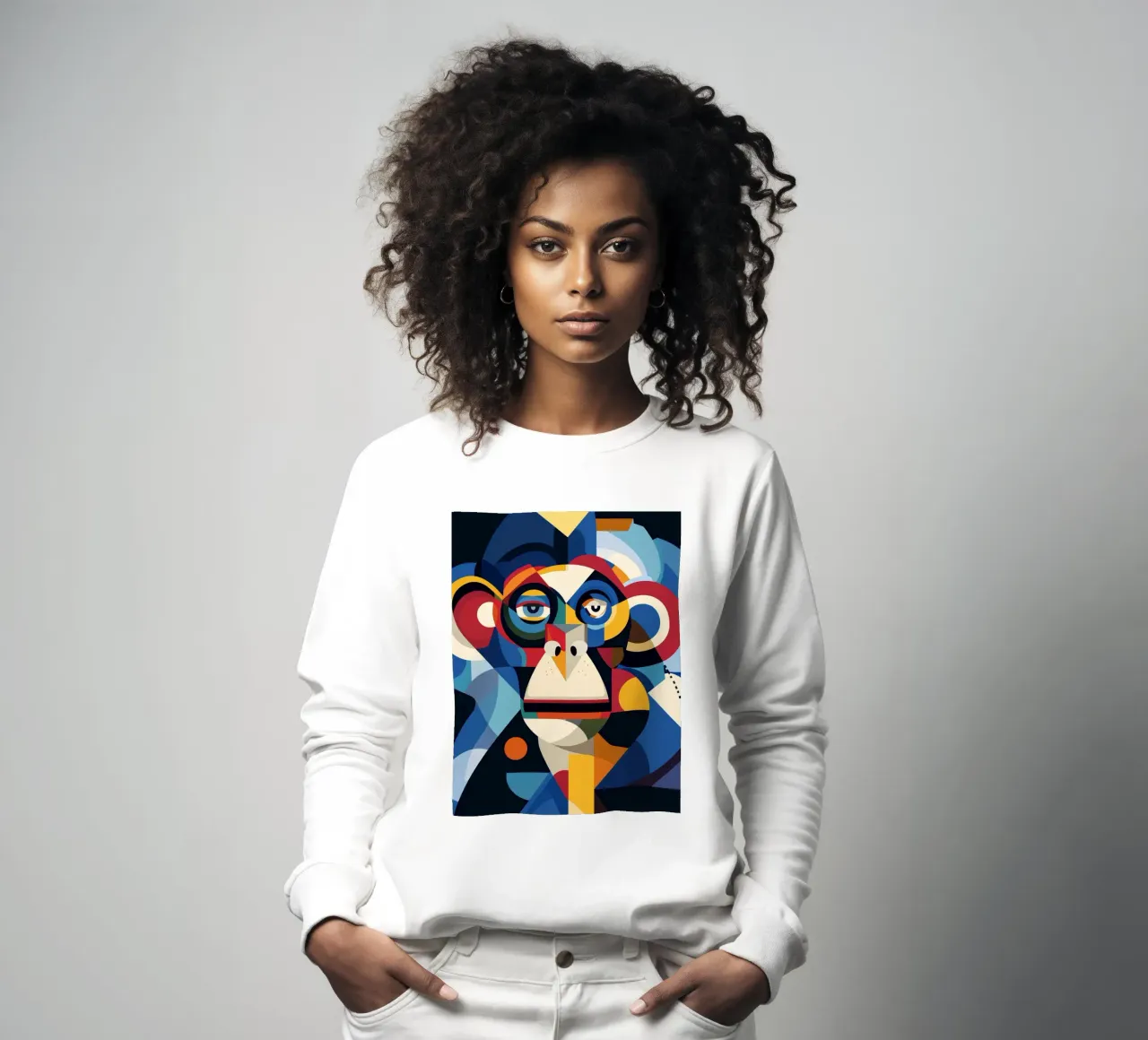 Funky Monkey felpa da Katja Stehle Design