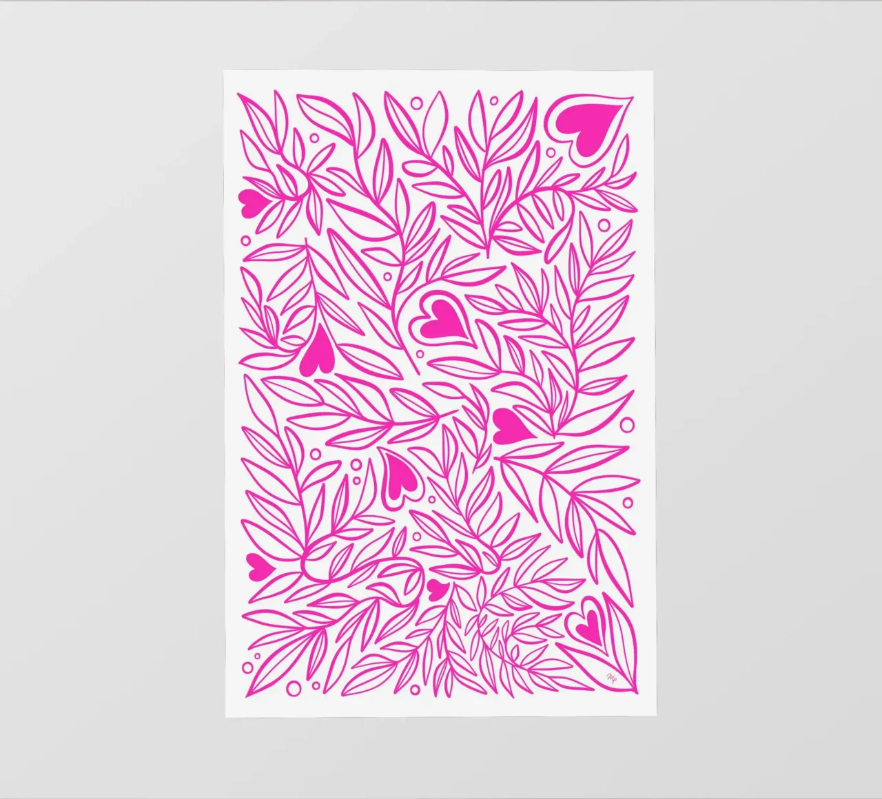 Piante dell'amore rosa telo in pvc da Martina