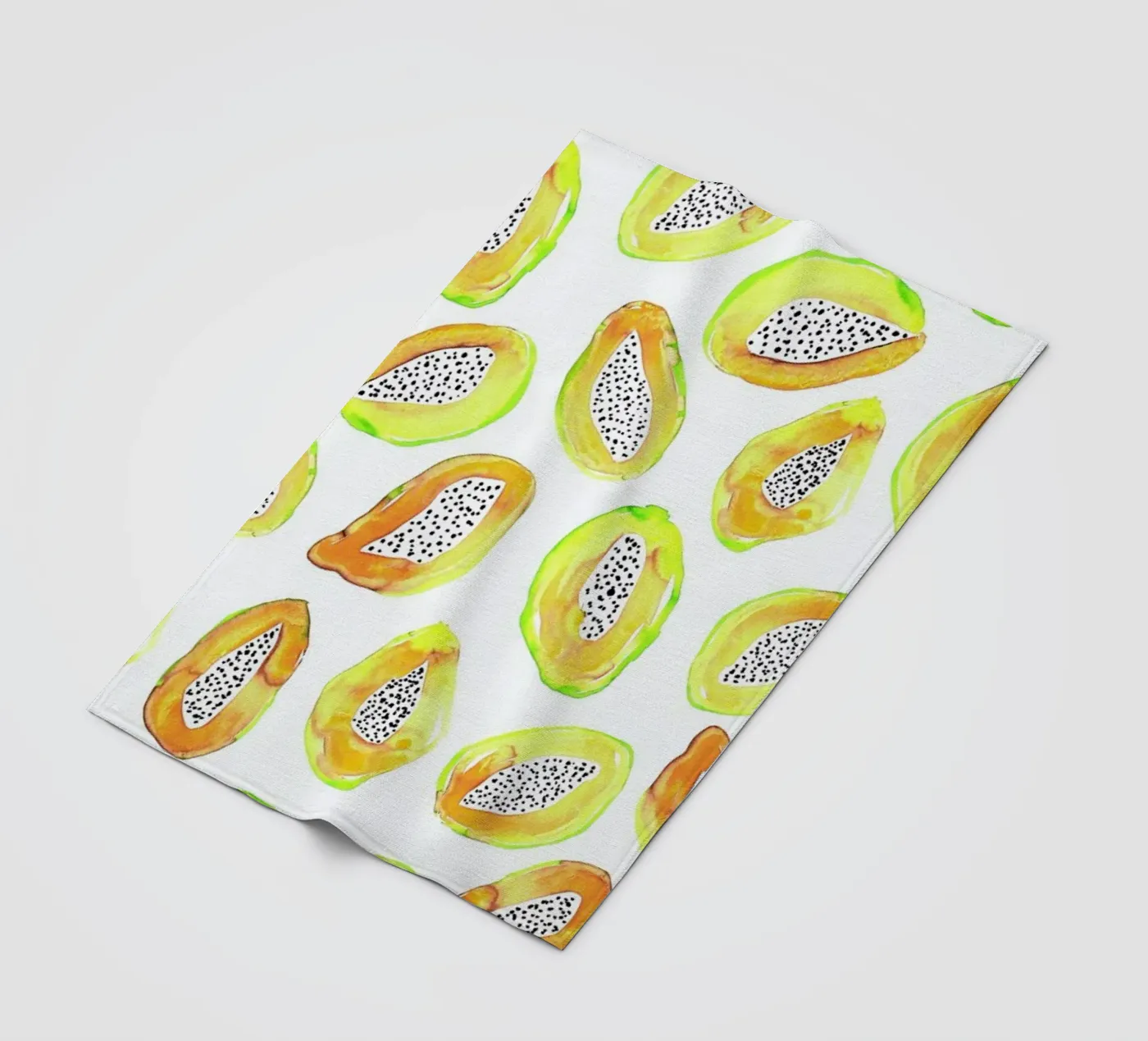 Papaya Fleecedecke von Amy Sia