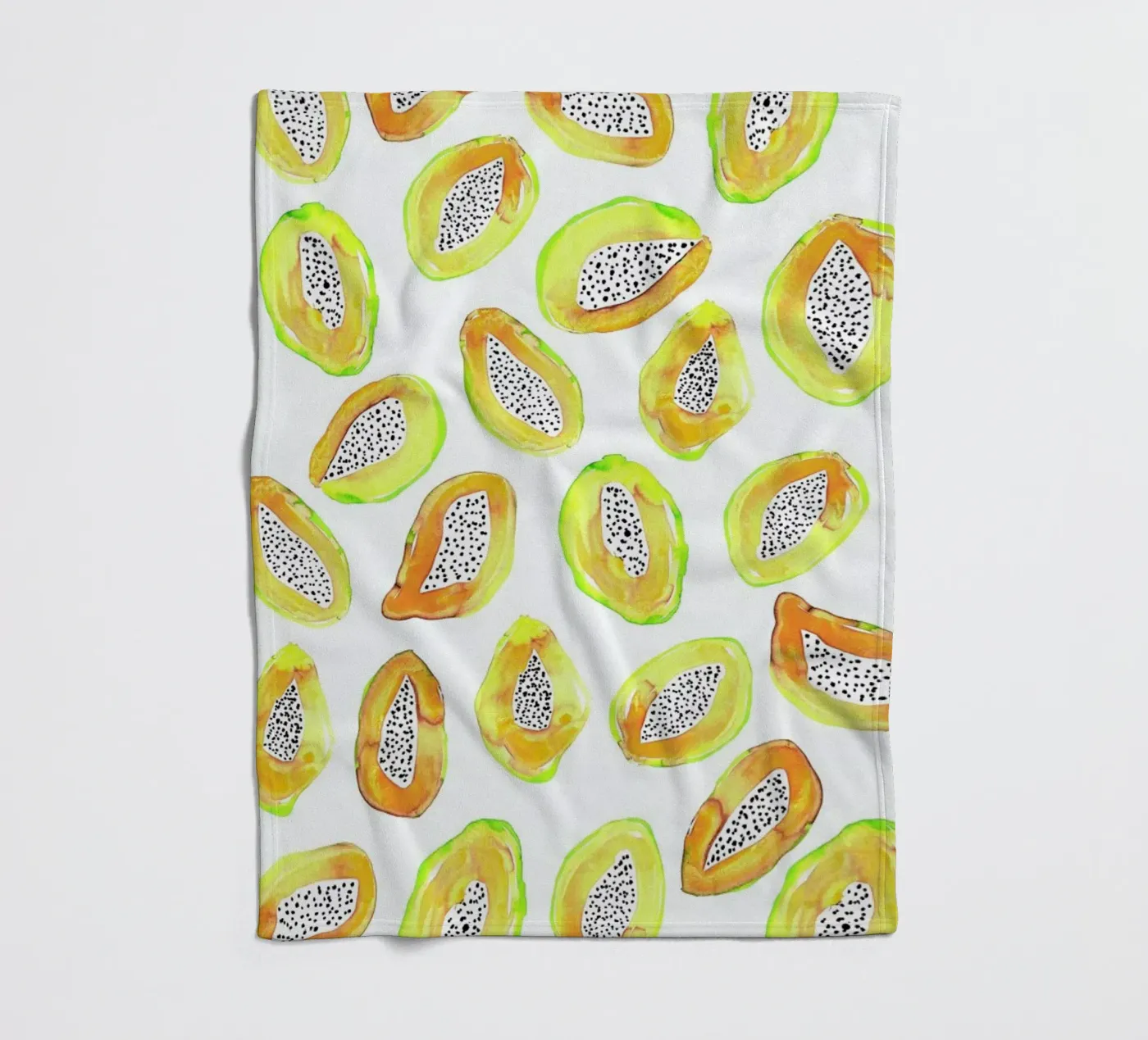 Papaya Fleecedecke von Amy Sia