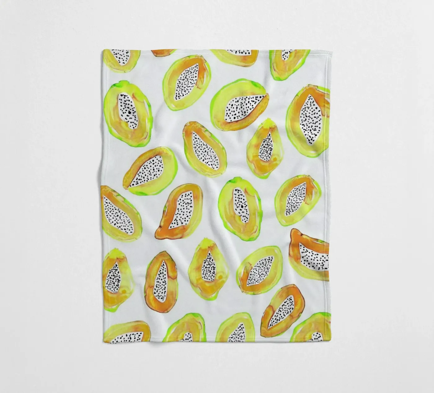 Papaya Fleecedecke von Amy Sia