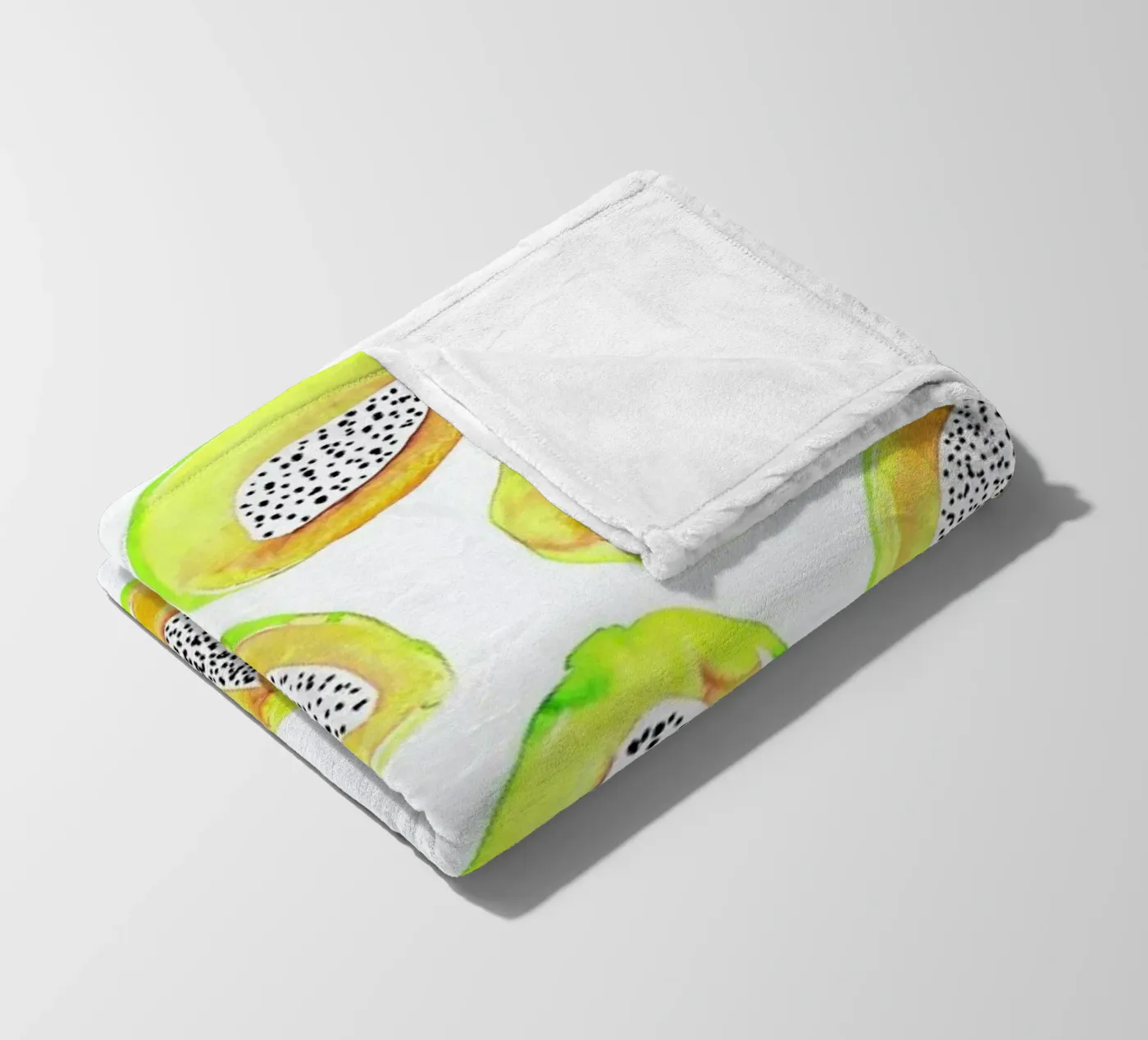 Papaya Fleecedecke von Amy Sia