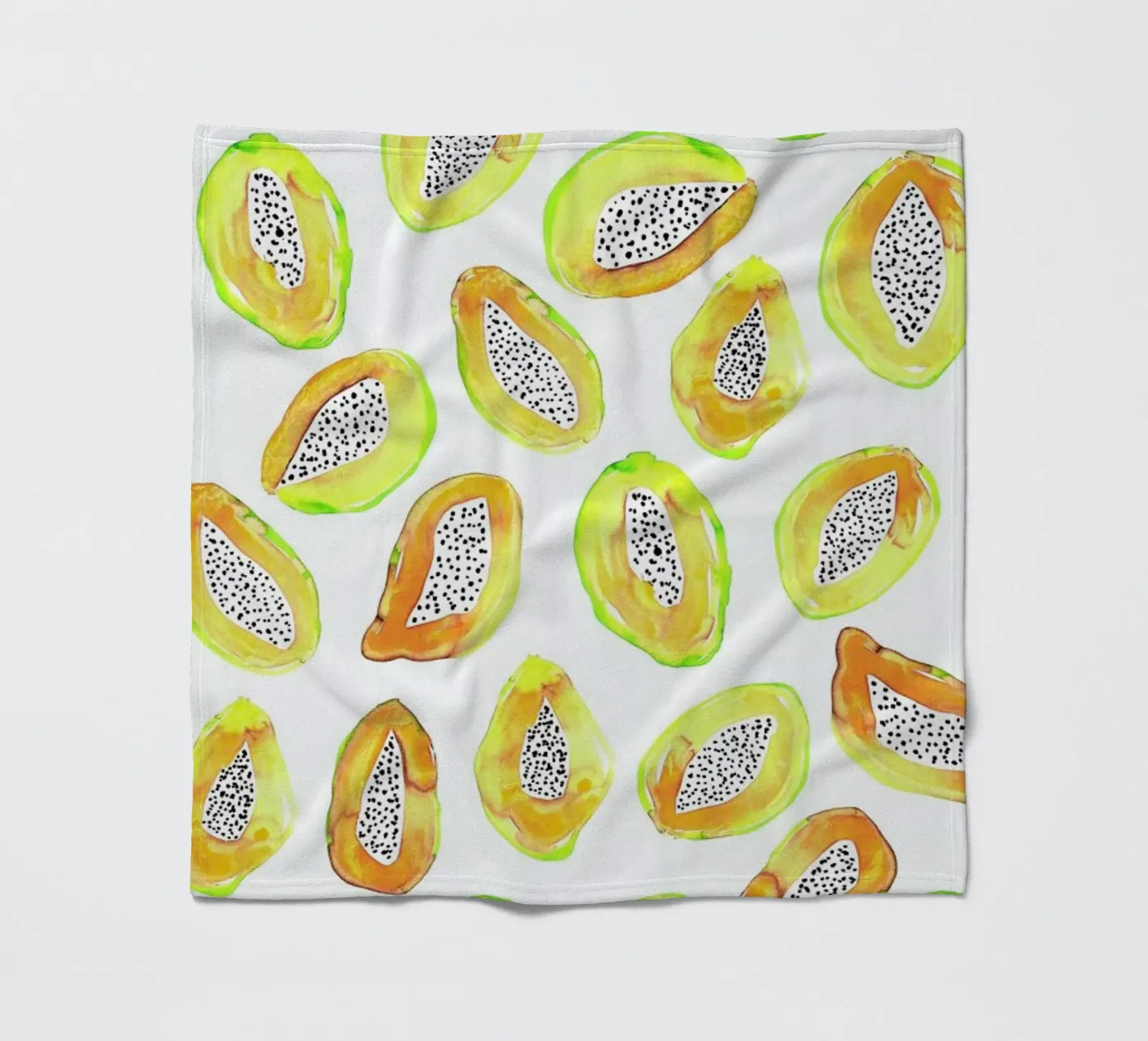 Papaya Fleecedecke von Amy Sia