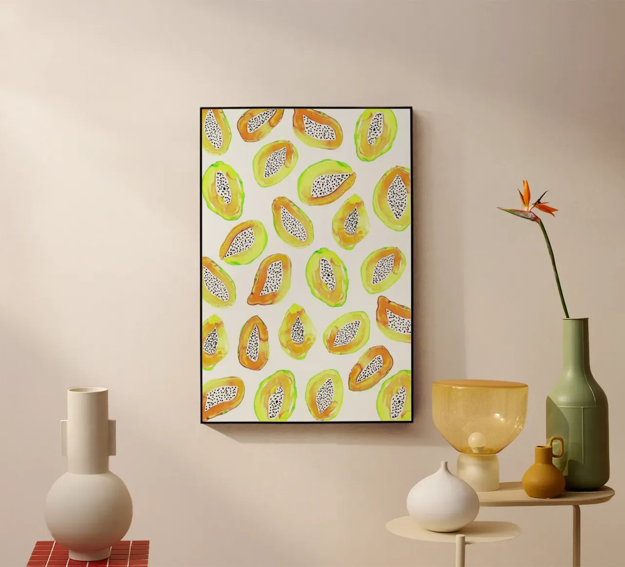 Papaya plexiglass da Amy Sia